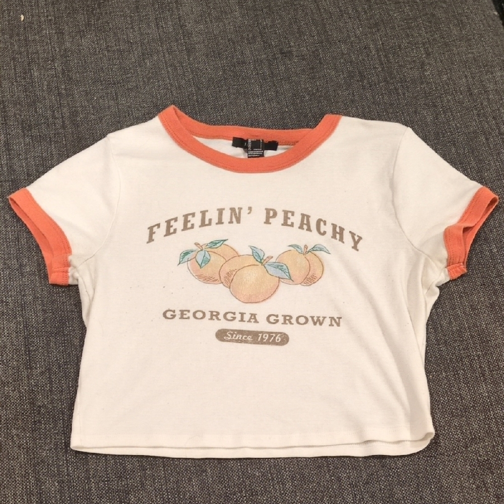 Feelin Peachy Forever 21 Shirt